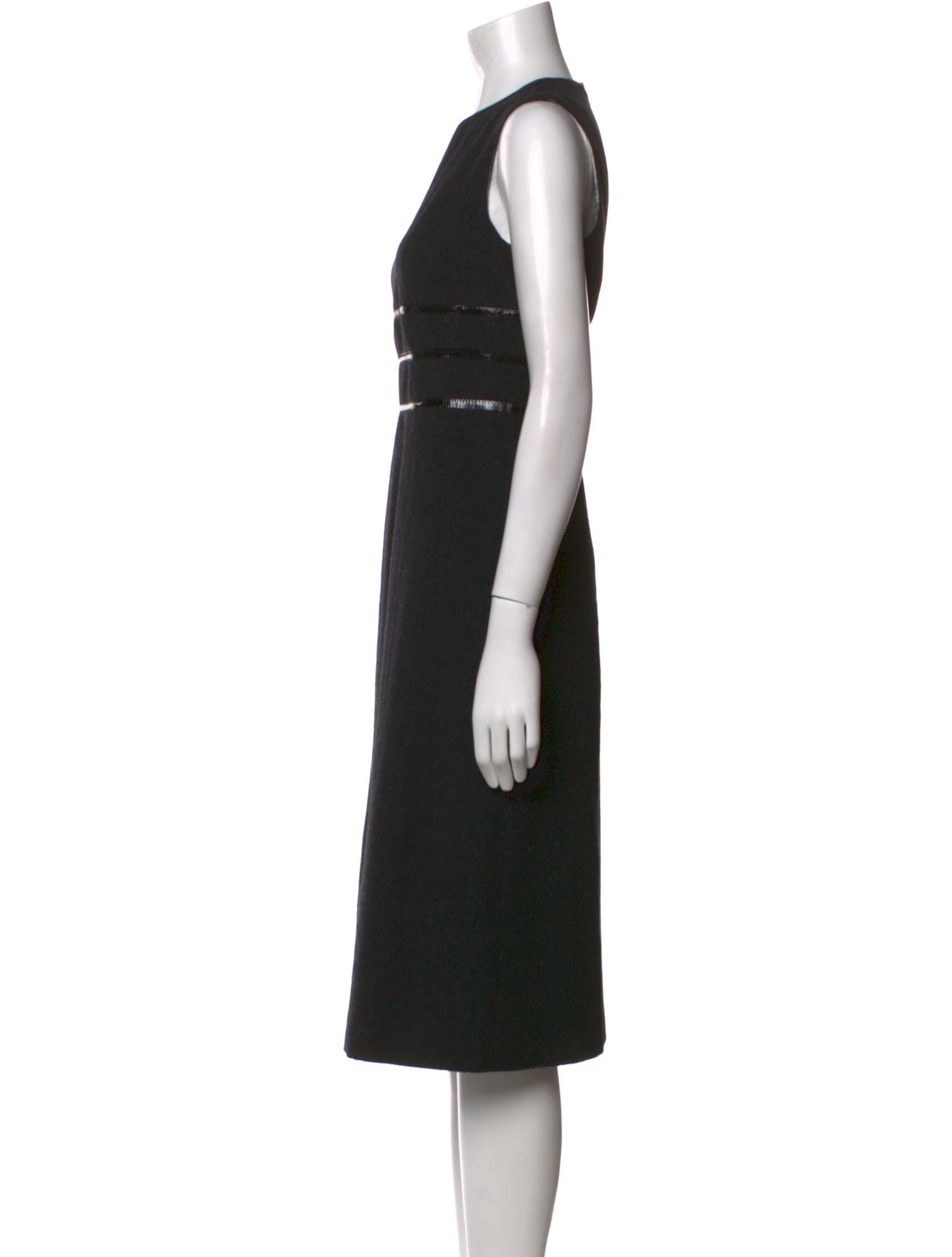 Luisa Beccaria Virgin Wool Midi Length Dress