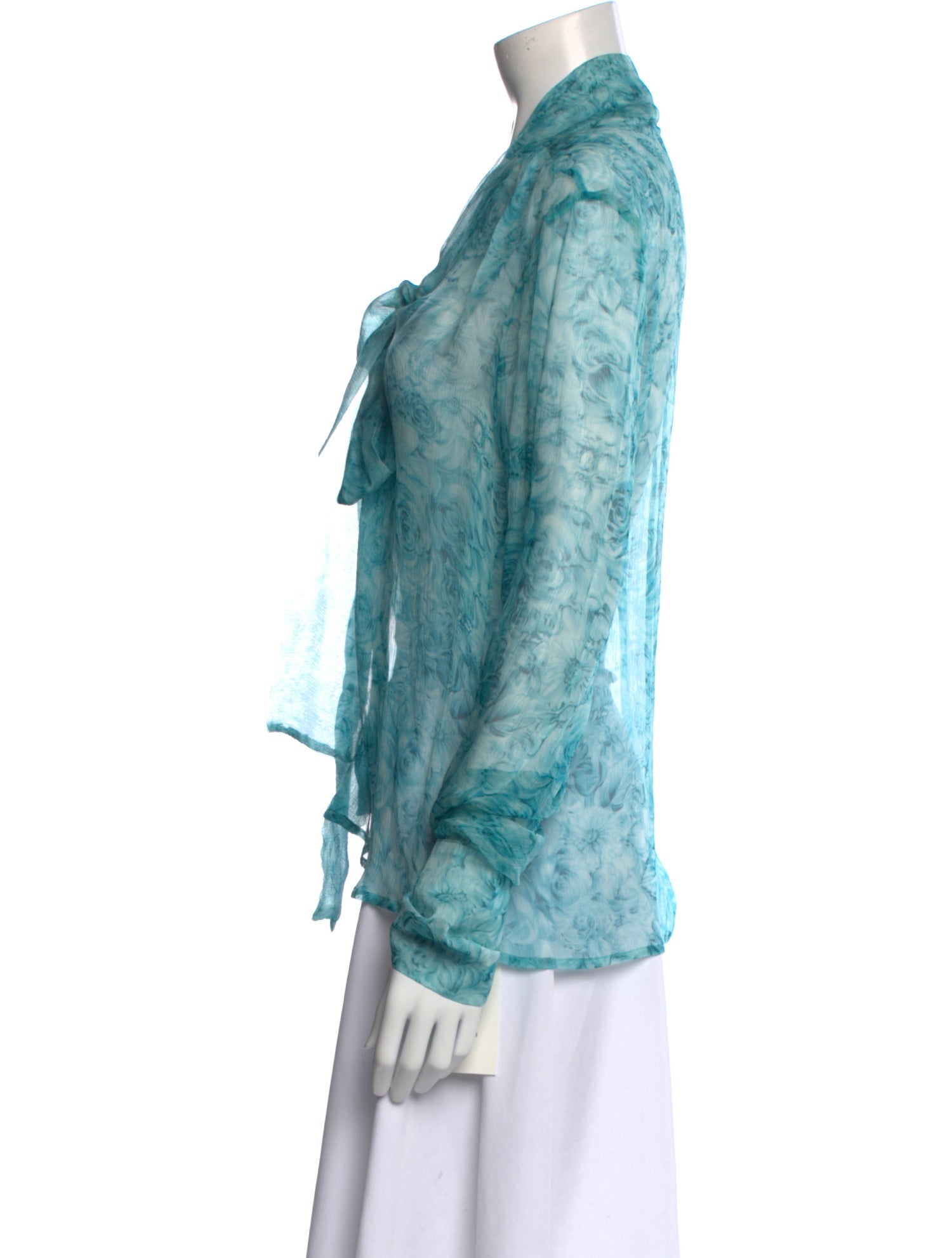 Luisa Beccaria Silk Printed Top