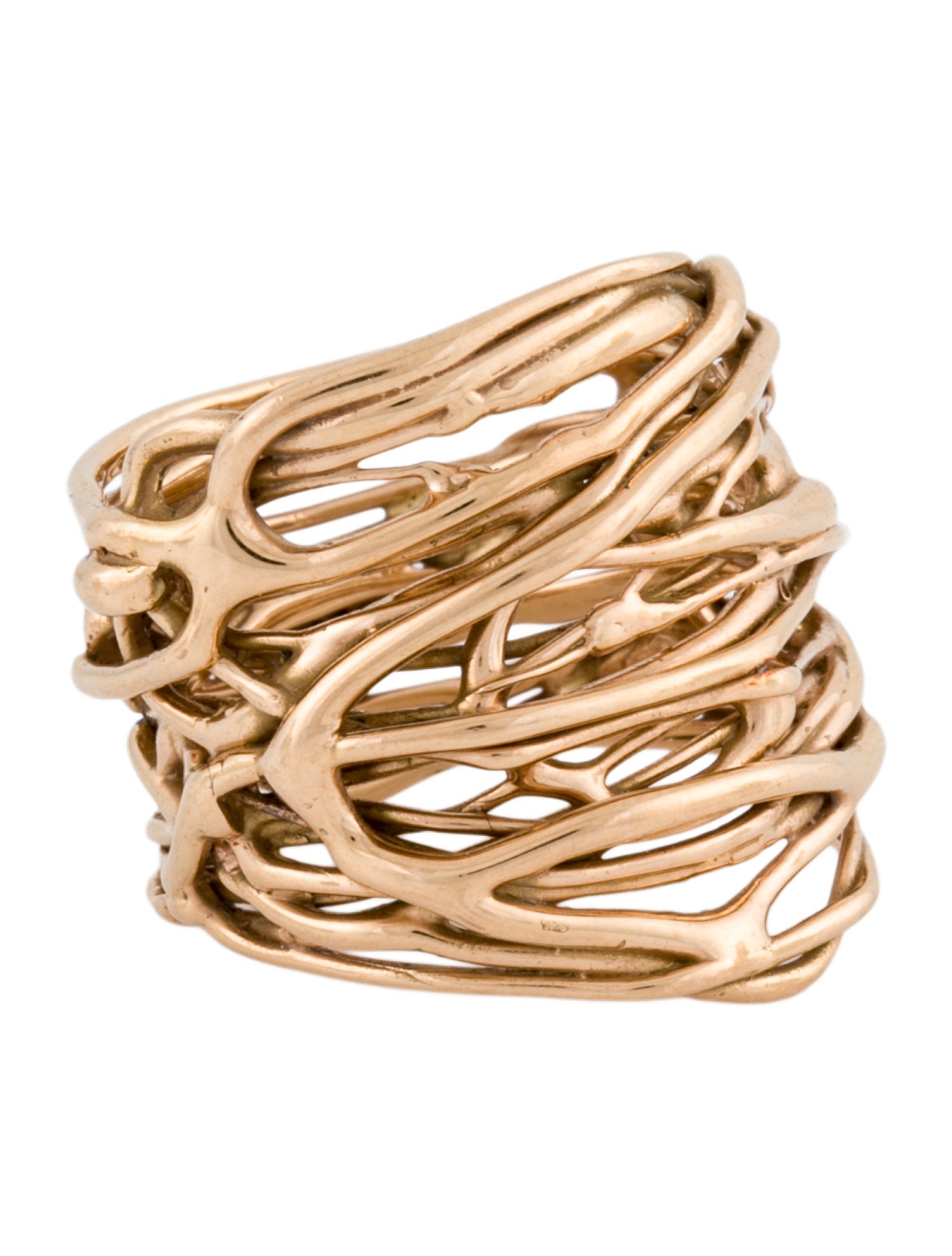 Lucifer Vir Honestus 18K Millefili Band