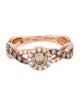 Le Vian 14K Diamond Halo Set Crossover Ring