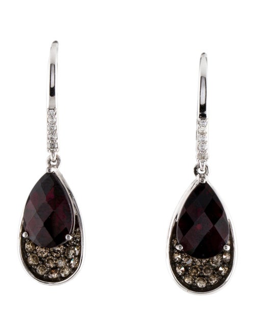 Le Vian 14K Garnet & Diamond Drop Earrings