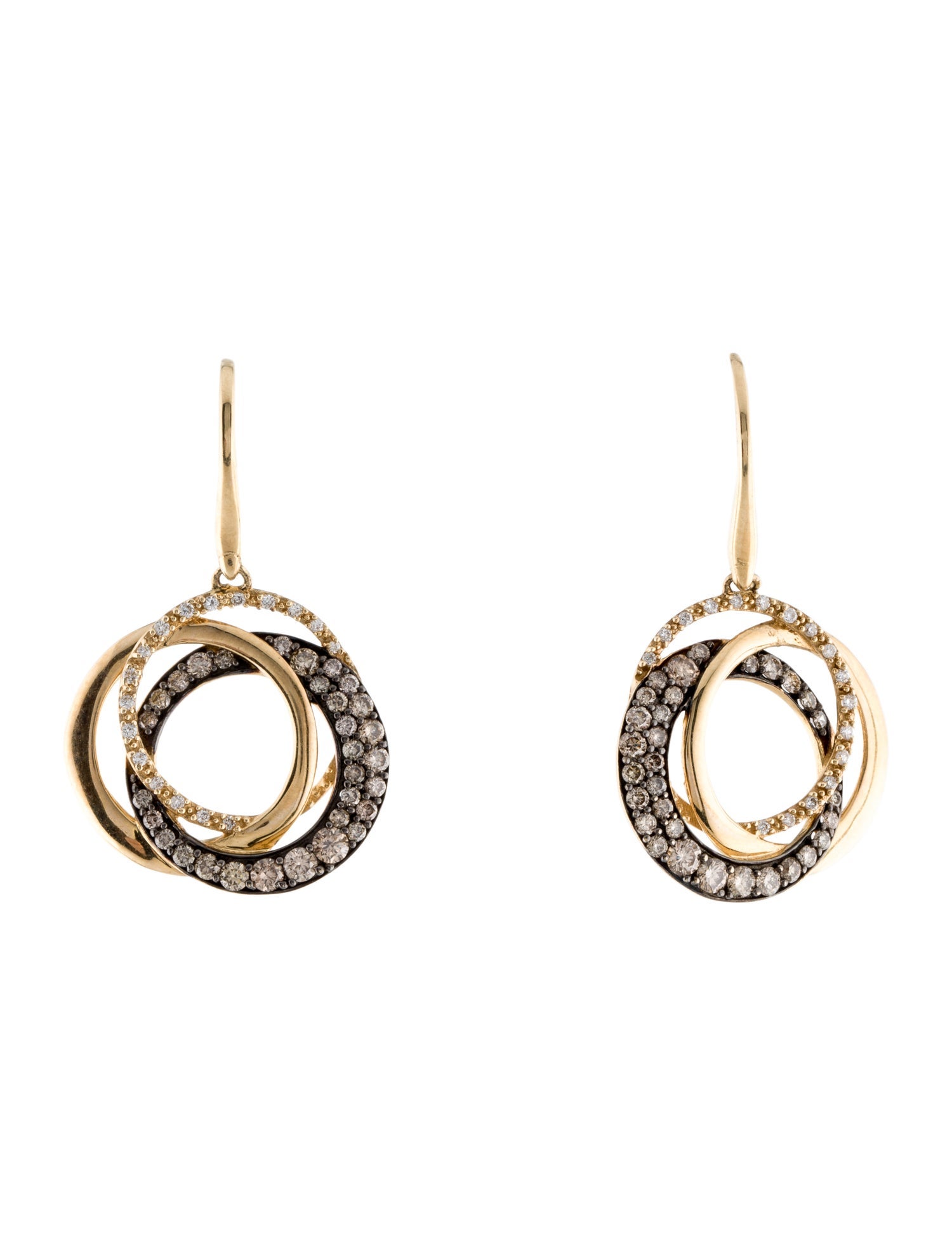 Le Vian 14K Diamond Circle Drop Earrings