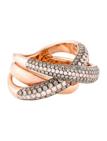 Le Vian Cocktail Ring 18K 2.03ctw Diamond Band 6.5