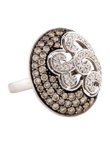 Le Vian Cocktail Ring Diamond Chocolate & Vanilla Wave 6.5