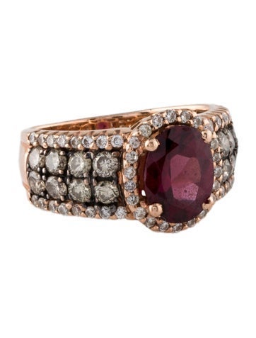 Le Vian Cocktail Ring 14K Rhodolite & Diamond 7