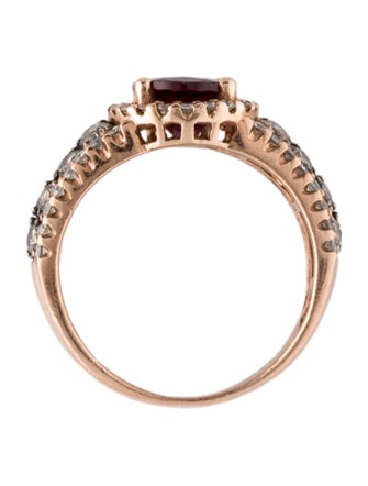 Le Vian 14K Rhodolite & Diamond Cocktail Ring