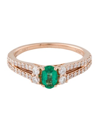 Le Vian 14K Emerald & Diamond Cocktail Ring