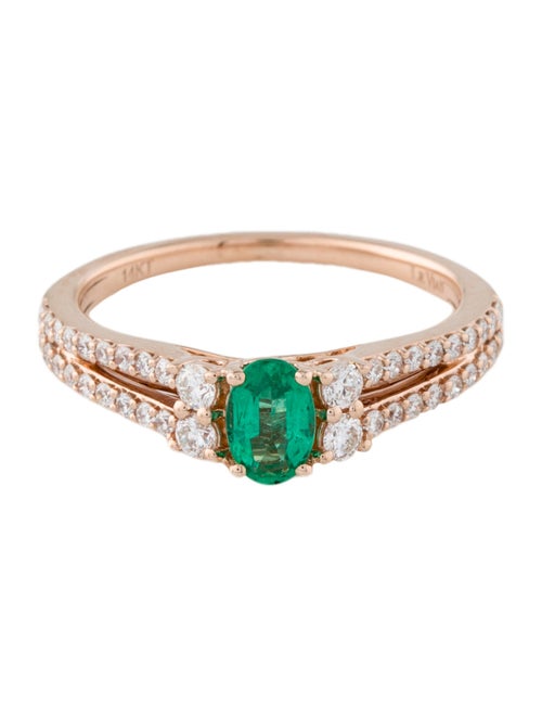 Le Vian 14K Emerald & Diamond Cocktail Ring