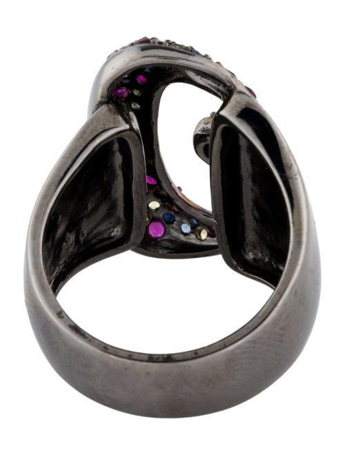 Le Vian Sapphire & Ruby Buckle Ring