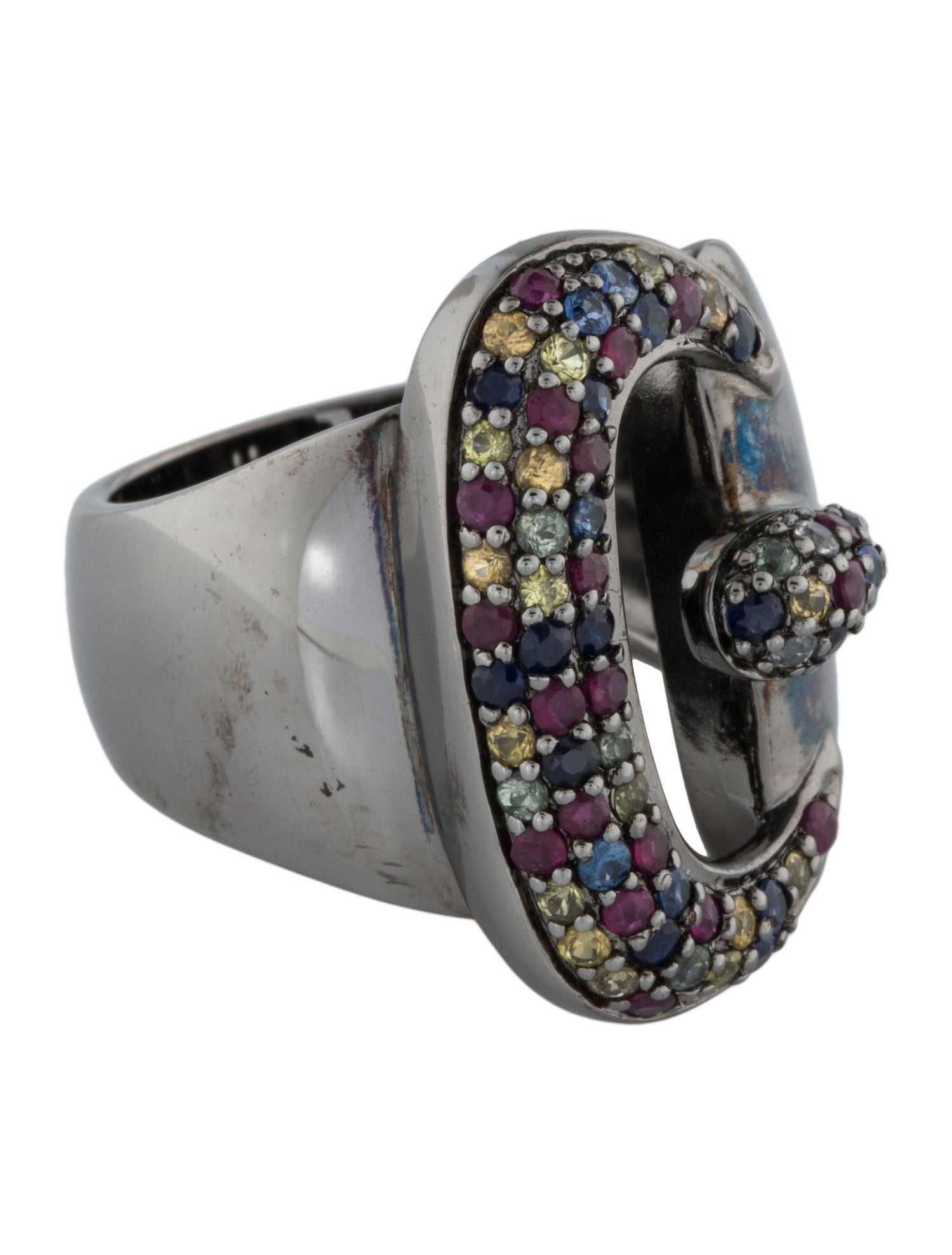 Le Vian Sapphire & Ruby Buckle Ring