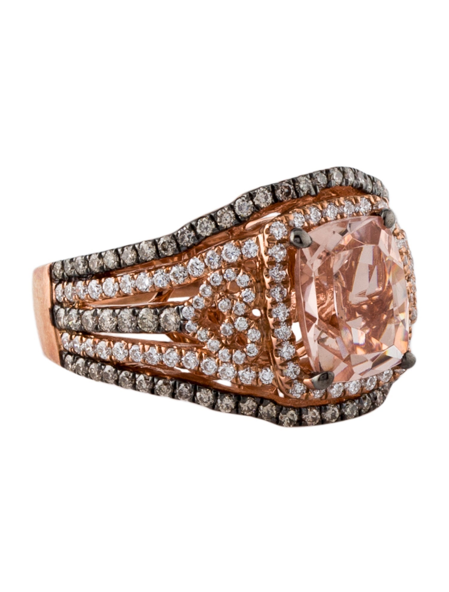 Le Vian 14K Morganite & Diamond Cocktail Ring