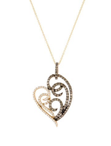 Le Vian Pendant Necklace 14K Diamond Heart