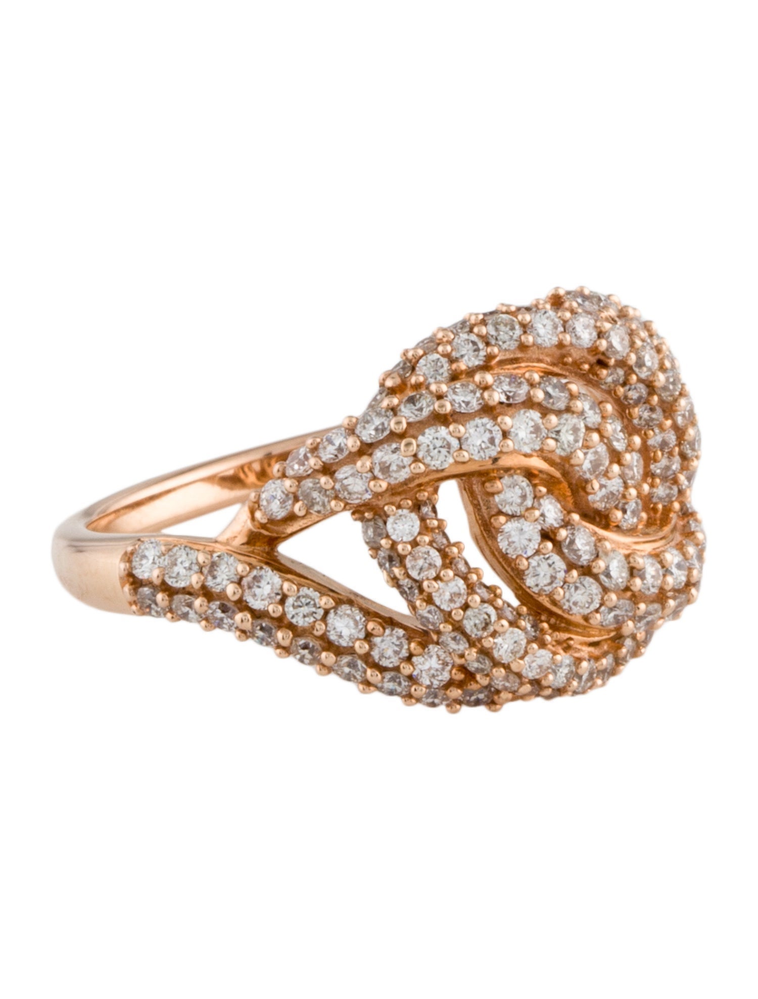 Le Vian 14K 1.17ctw Diamond Interlocking Wide Band