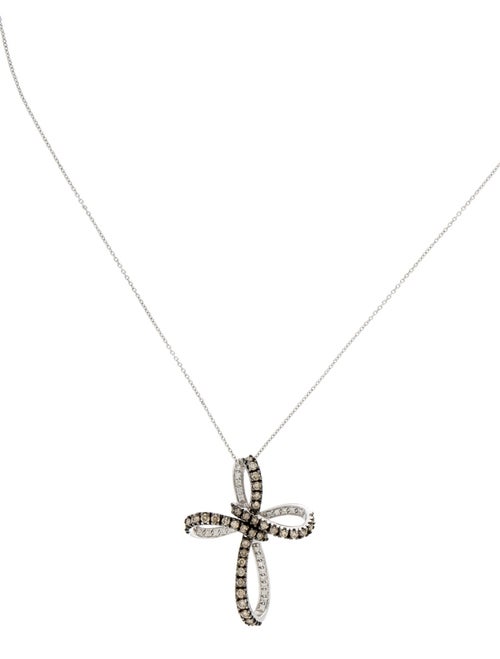 Le Vian 14K 1.30ctw Diamond Cross Pendant Necklace