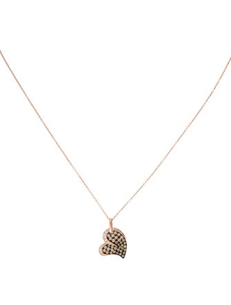 Le Vian 14K Diamond Chocolatier Heart Pendant