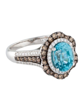 Le Vian 14K 2.84ct Zircon & Diamond Cocktail Ring