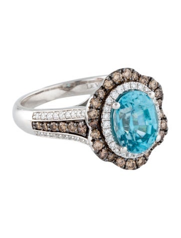 Le Vian Cocktail Ring 14K 2.84ct Zircon & Diamond 6.75