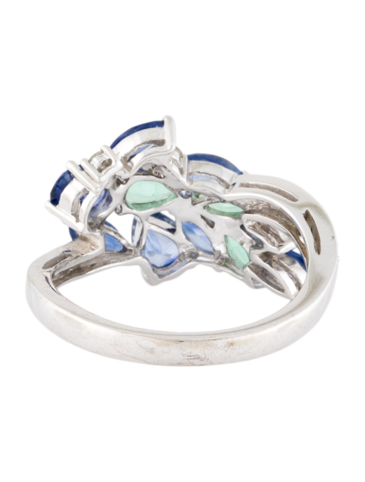 Le Vian 14K Sapphire, Emerald & Diamond Cocktail Ring