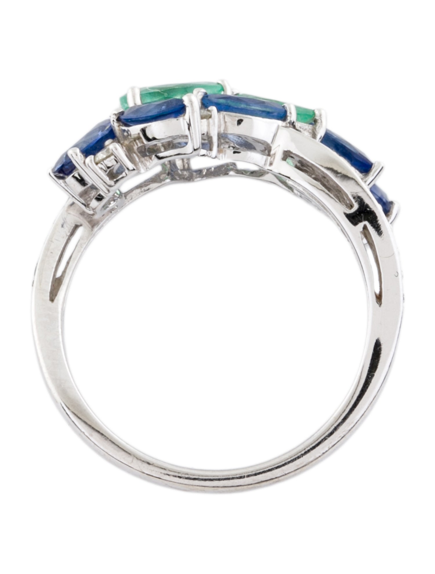 Le Vian 14K Sapphire, Emerald & Diamond Cocktail Ring