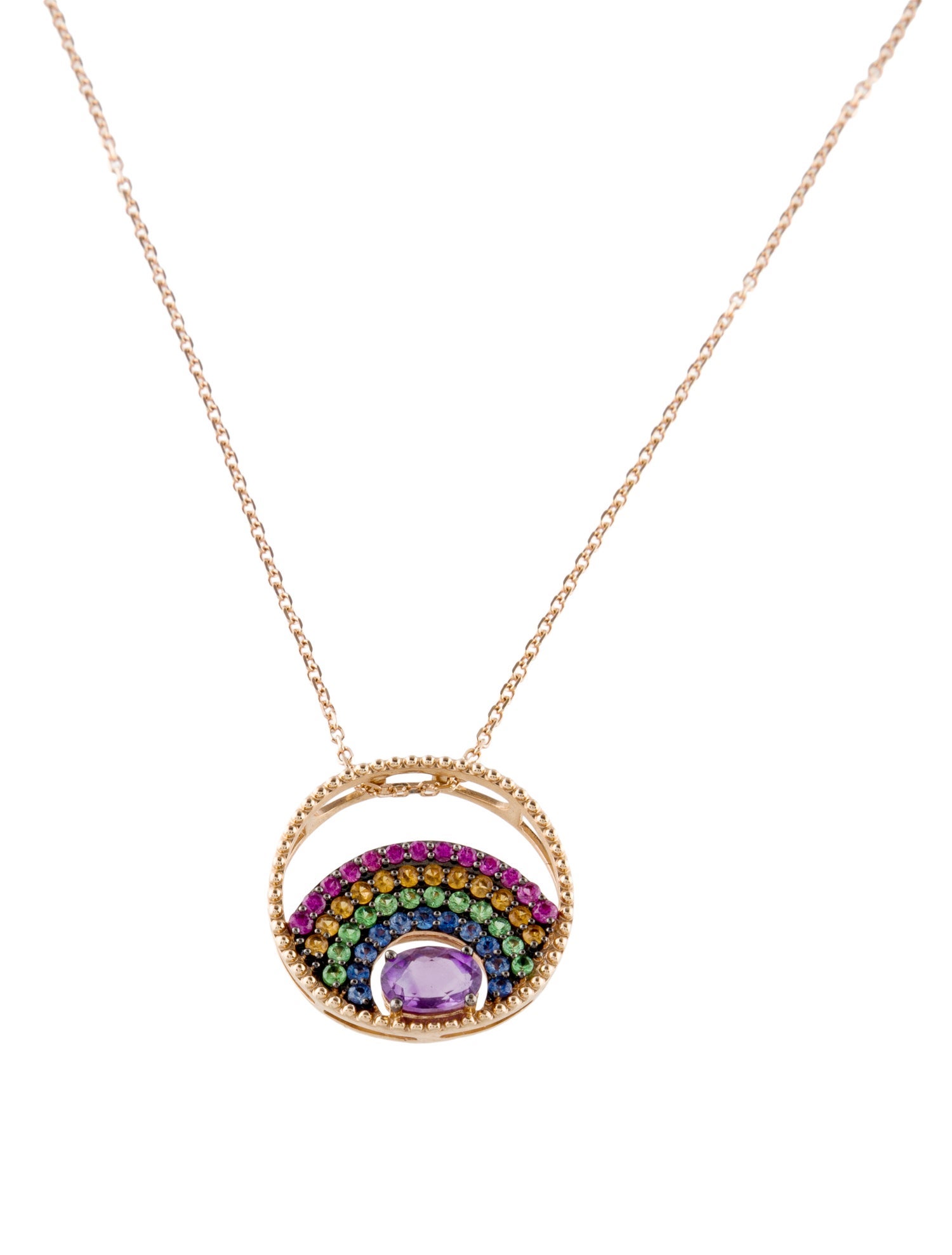Le Vian 14K Multi-Gemstone Pendant Necklace