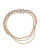 Le Vian 14K 3.75ctw Diamond Triple Strand Tri-Color Bracelet