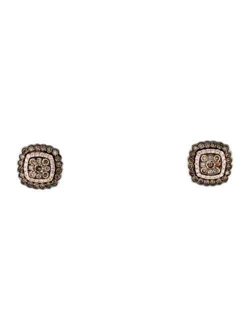 Le Vian 14K 1.14ctw Diamond Cluster Stud Earrings