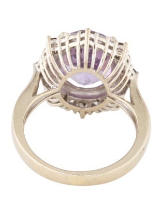 Le Vian 14K 3.18ctw Amethyst ,Smoky Quartz & Sapphire Cocktail Ring