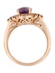Le Vian 14K Amethyst & Diamond Halo Cocktail Ring