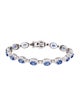 Le Vian 14K 6.48ctw Sapphire & Diamond Link Bracelet