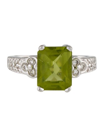 Le Vian 14K Peridot & Diamond Cocktail Ring
