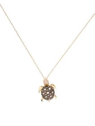 Le Vian 14K Diamond Turtle Pendant Necklace