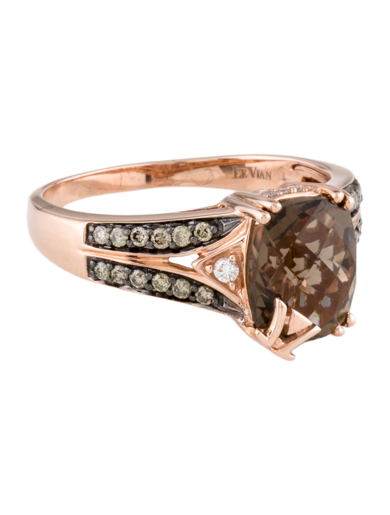Le Vian 14K Smoky Quartz & Diamond Cocktail Ring