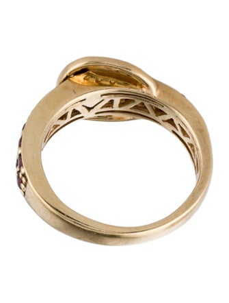 Le Vian 14K Ruby & Diamond Buckle Ring