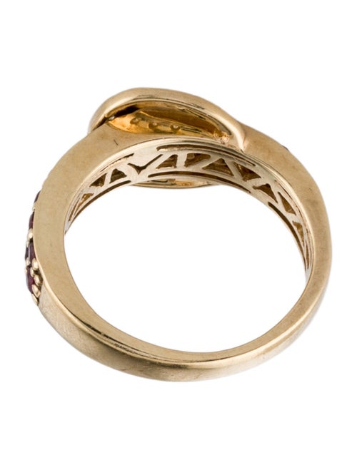 Le Vian 14K Ruby & Diamond Buckle Ring
