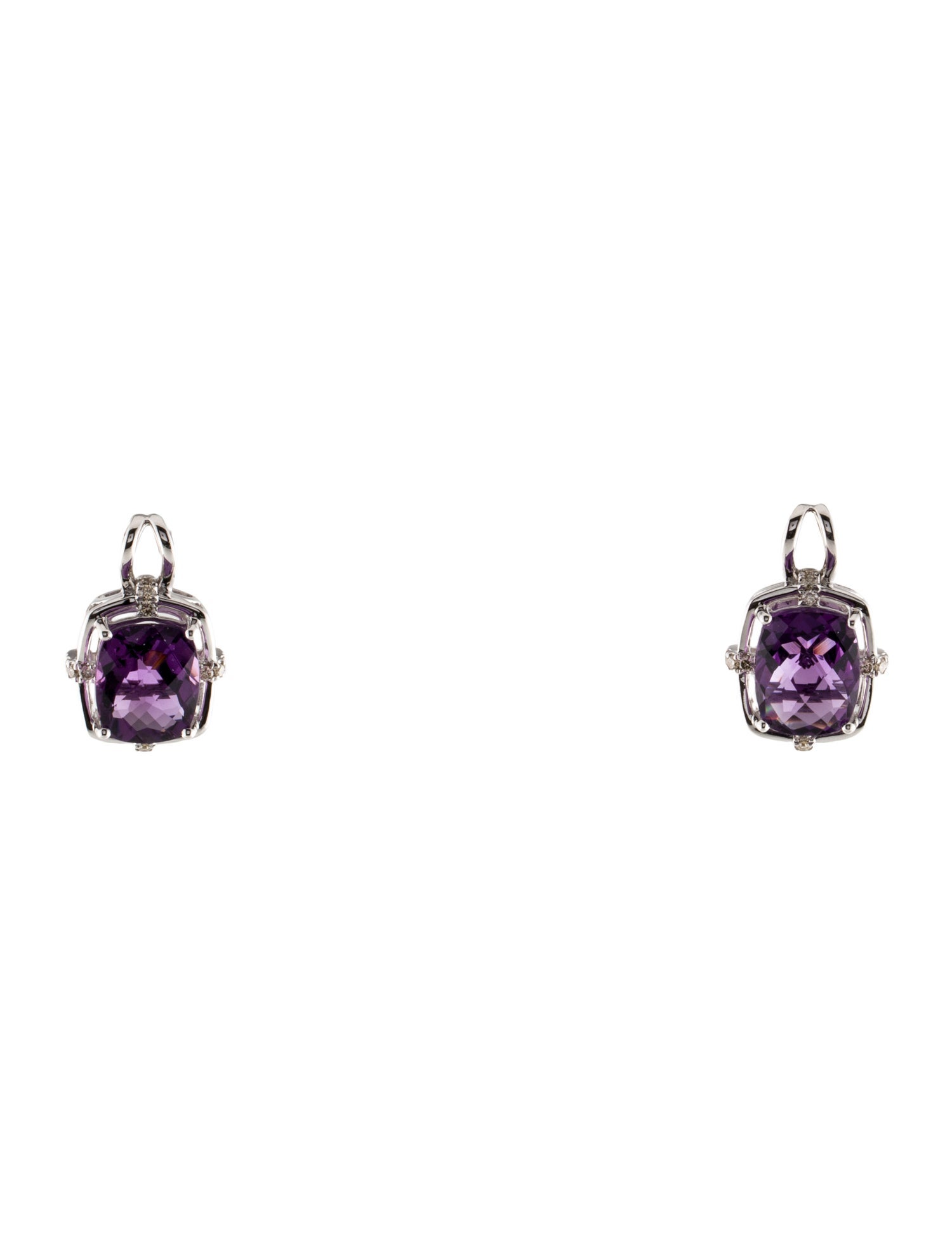 Le Vian 14K Amethyst & Diamond Stud Earrings