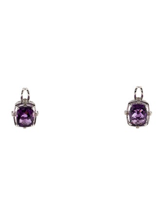 Le Vian 14K Amethyst & Diamond Stud Earrings