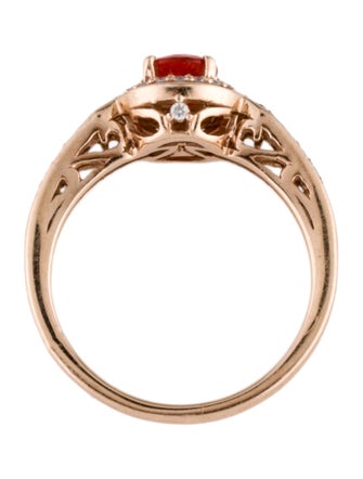 Le Vian 14K Fire Opal & Diamond Cocktail Ring