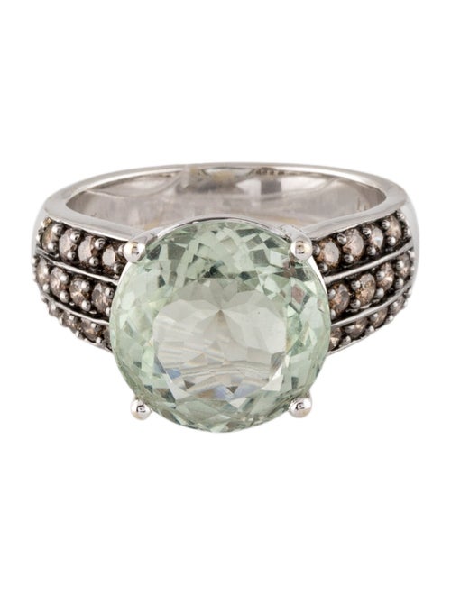 Le Vian 14K 5.46ct Prasiolite & Diamond Cocktail Ring