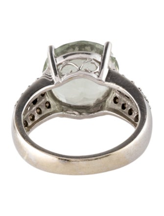 Le Vian 14K 5.46ct Prasiolite & Diamond Cocktail Ring