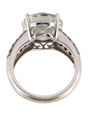 Le Vian 14K 5.46ct Prasiolite & Diamond Cocktail Ring