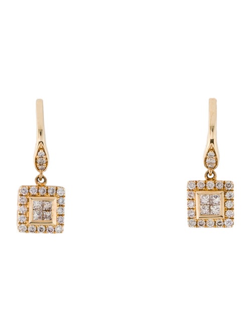 Le Vian 14K Diamond Square Drop Earrings