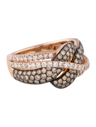 Le Vian 14K 1.35ctw Diamond Crossover Ring