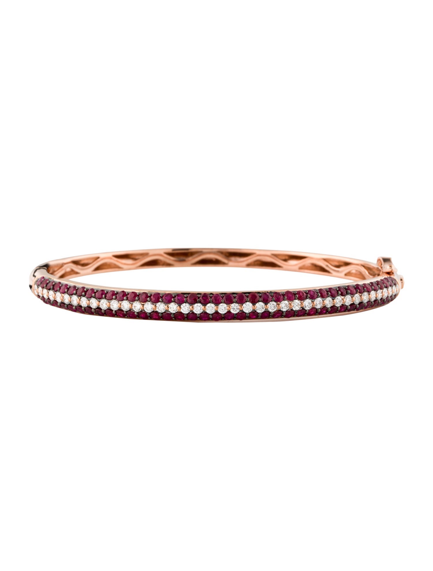 Le Vian 14K 2.66ctw Ruby & Diamond Bangle Bracelet