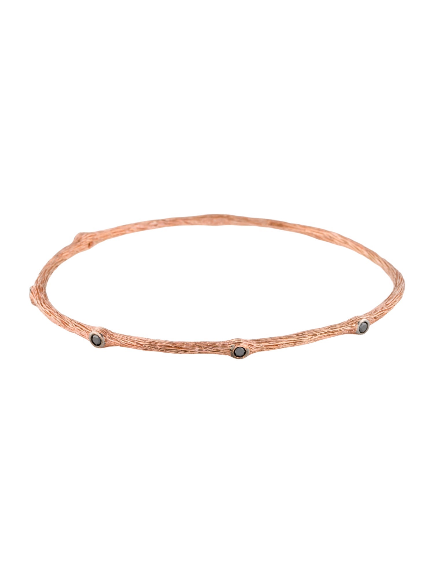 Le Vian 14K Diamond Textured Bangle Bracelet