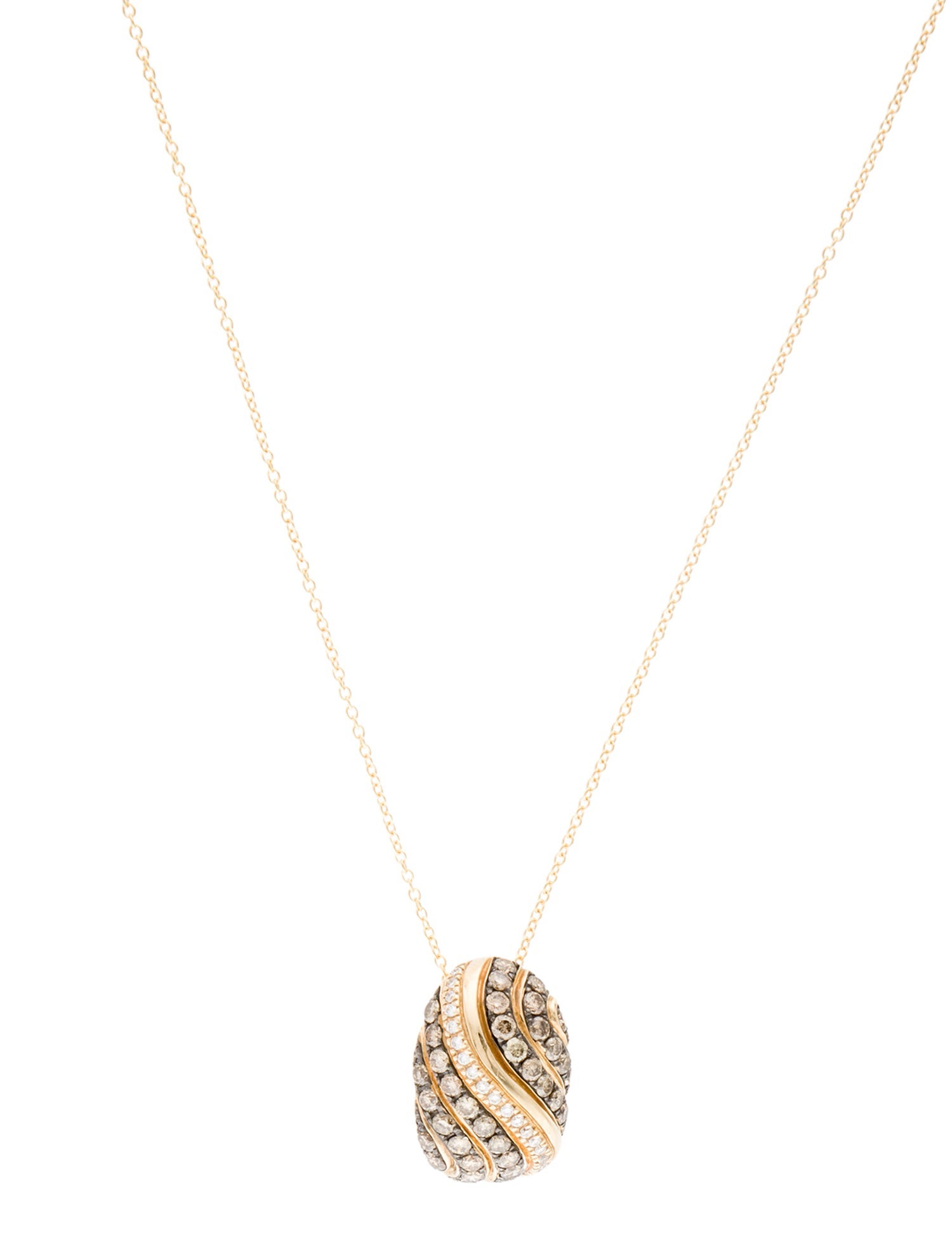 Le Vian 14K 1.12ctw Diamond Pendant Necklace