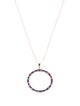 Le Vian 14K Sapphire, Emerald & Ruby Circle Pendant Necklace