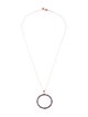 Le Vian 14K Sapphire, Emerald & Ruby Circle Pendant Necklace