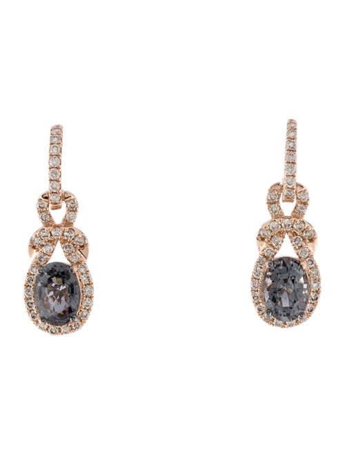 Le Vian 14K Spinel & Diamond Drop Earrings