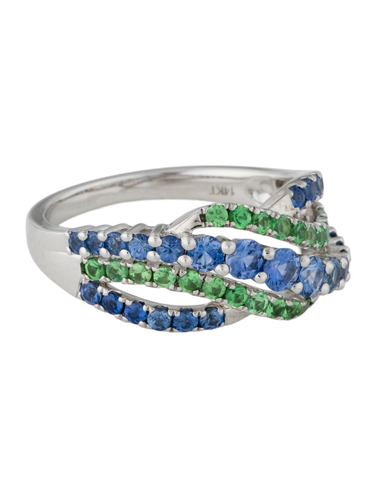 Le Vian 14K Sapphire & Tsavorite Garnet Band Ring