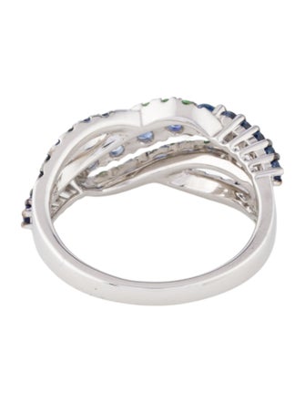 Le Vian 14K Sapphire & Tsavorite Garnet Band Ring